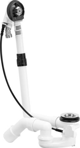 Viega Multiplex Trio-Ab-/Überlauf Funktionseinheit Modell 6161 DN: 40/50 mit Ablaufloch-Ø 52 für Badewanne