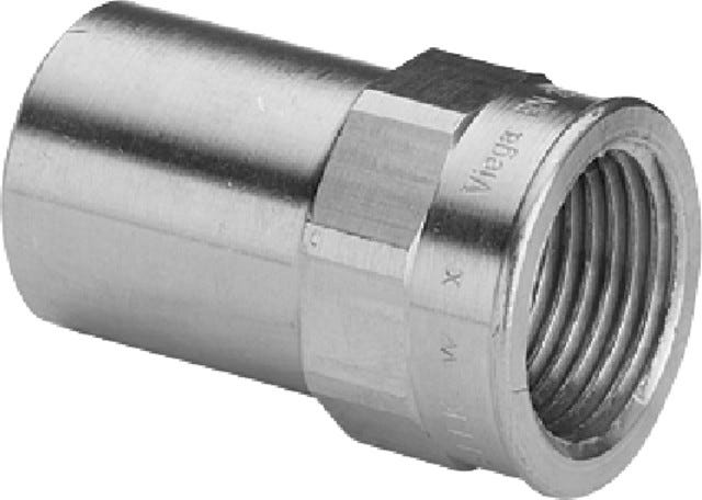 Viega Sanpress-Einsteckstück Rotguss oder Siliziumbronze, Modell 2212.1