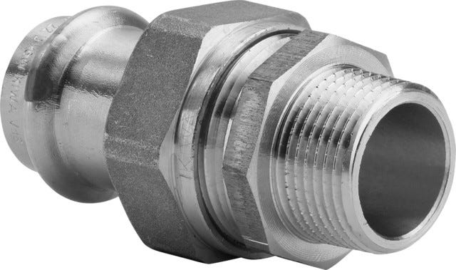 Viega Sanpress-Übergangsverschraubung mit SC-Contur Rotguss oder Siliziumbronze, Modell 2265