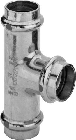 Viega Profipress-T-Stück reduziert mit SC-Contur Kupfer, Modell 2418