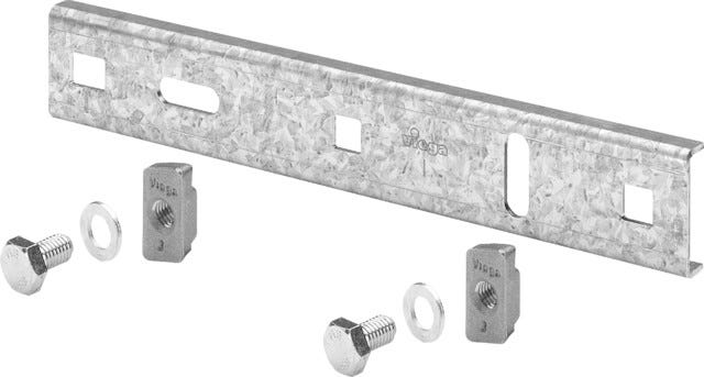 Viega Grundplatte für Ein- und Zweistutzenzähler, Stahl verzinkt, Modell 2624