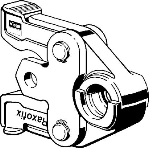 Viega Pressbacke PT2 für Raxofix und Raxinox Stahl phosphatiert Modell 5399.7