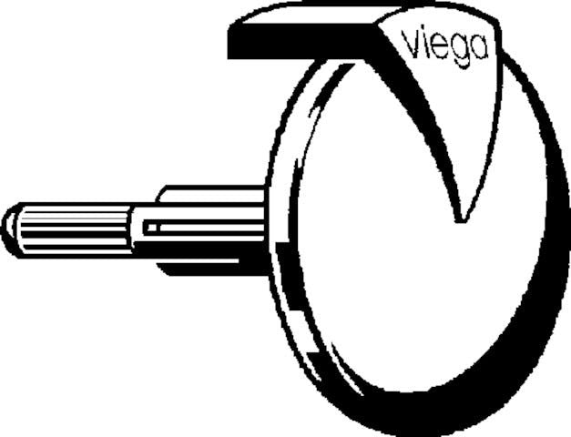 Viega Drehrosette Visign MT1/RT1 6161.03 aus Kunststoff verchromt