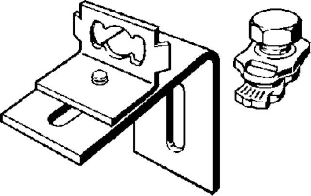 Viega Steptec-Montagewinkel Stahl verzinkt, Modell 8415 L1: 50 L2: 75