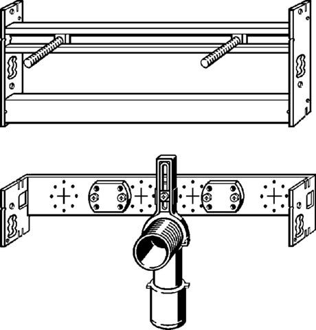 Viega WT Modul Prevista Dry Plus 8545 in 420 mm Stahl verzinkt