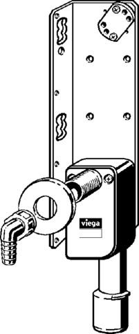 Viega Prevista Dry Plus-Armaturenträger für Waschmaschinenanschluss Stahl, Modell 8555.36