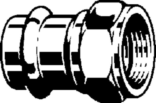 Viega Sanpress-Anschlussverschraubung flachdichtend mit SC-Contur Rotguss, Modell 2263