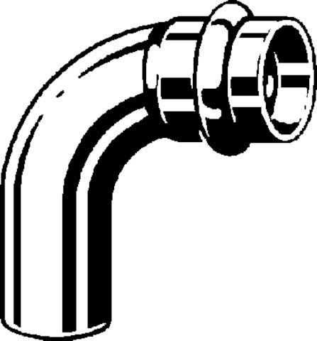 Viega Profipress G-Bogen 90° mit SC-Contur Kupfer, Modell 2616.1