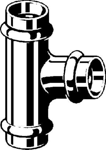 Viega Profipress GasT-Stück mit SC-Contur Kupfer Modell 2618