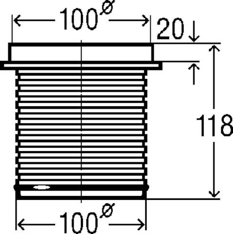 Viega Advantix-Höhenausgleichsstück für Höhenausgleich von 40-95 mm, Modell 4947