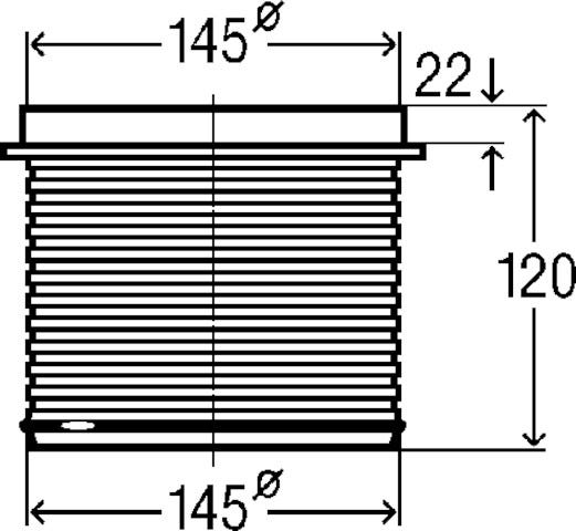 Viega Advantix-Höhenausgleichsstück für Höhenausgleich von 45-100 mm, Modell 4996