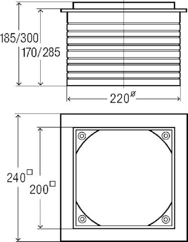Viega Höhenausgleichsstück 4992 in 150mm Kunststoff grau