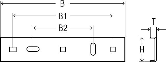 Viega Grundplatte für Ein- und Zweistutzenzähler, Stahl verzinkt, Modell 2624