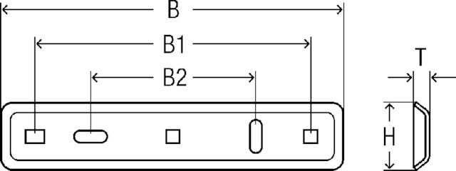 Viega Grundplatte für Ein- und Zweistutzenzähler, Stahl verzinkt, Modell 2624