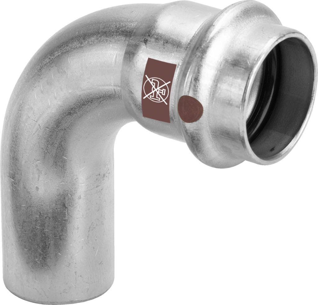 Viega Temponox-Bogen 90° Stahl nichtrostend, Modell 1716.1