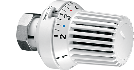 Thermostat Uni XH M 30 x 1,5, 7-28 C, 0 * 1-5, Flüssig-Fühler, weiß