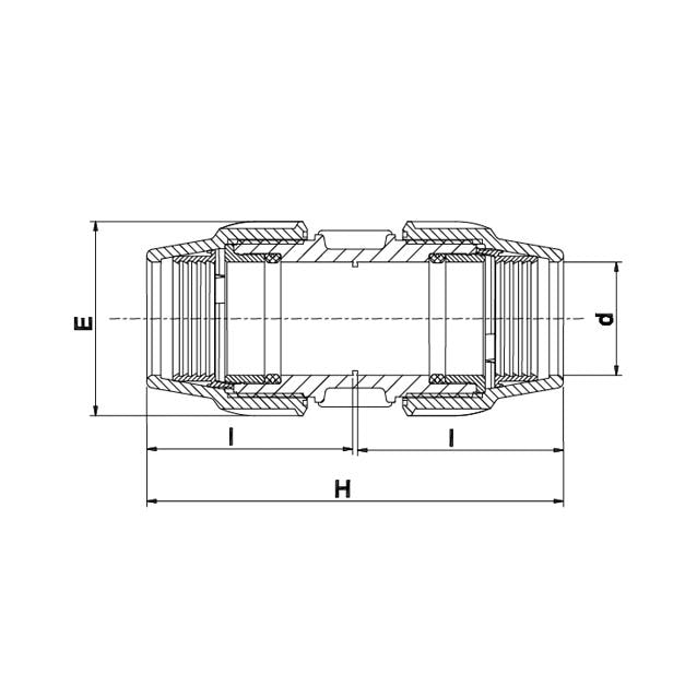 Serie 18 Kupplung Wasser 16 bar