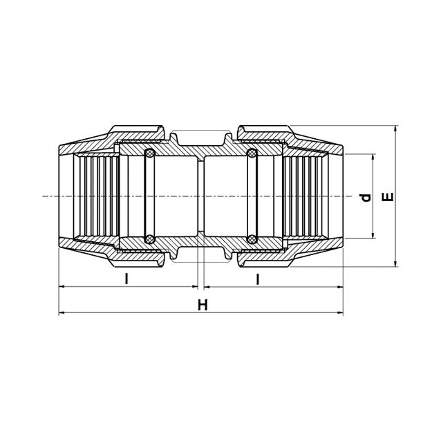 Serie 18 Kupplung Wasser 16 bar