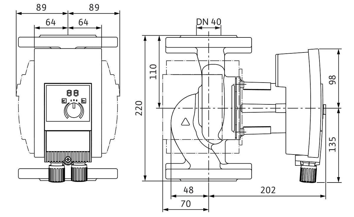 Yonos MAXO plus, PN 6/10, DN 40