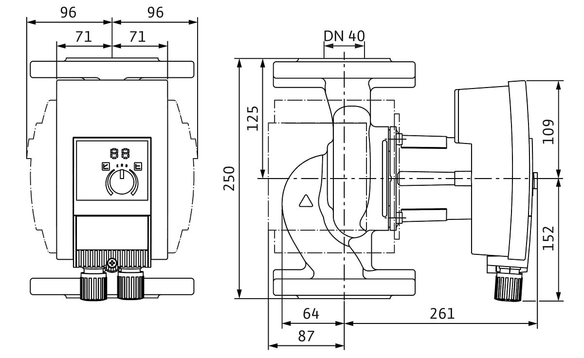 Yonos MAXO plus, PN 6/10, DN 40
