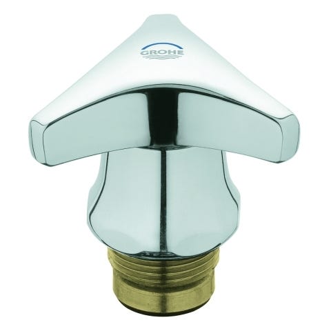 GROHE Oberteil 11104, DN 20, Trecorn-Griff, Markierung blau, chrom