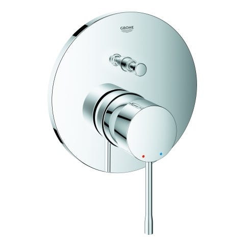 GROHE Einhand-Wannenbatterie Essence 24167_1, Fertigmontageset für GROHE Rapido SmartBox, Professional Edition, chrom