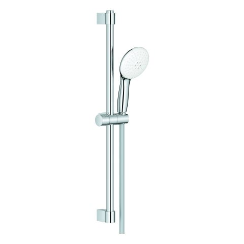 GROHE Brausestangenset Tempesta 110 27598_3, 600mm, Handbrause Tempesta 110, 2 Strahlarten: Rain/Jet, maximaler Durchfluss bei 3 bar: 13.5 l/min, Brauseschlauch Relexaflex 1.750mm, chrom