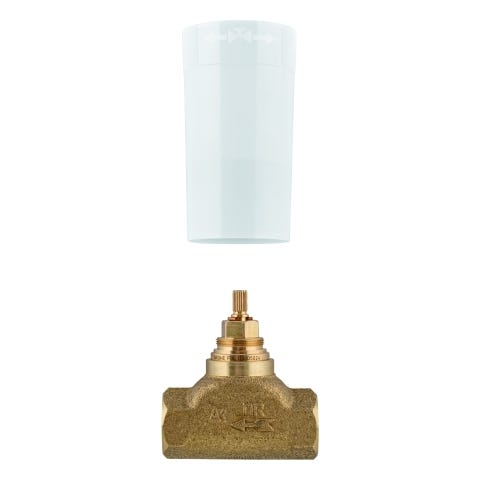 GROHE Unterputz-Ventil 29802, DN 20, vormontiertes Oberteil 3/4'', kurze Spindel, Gewindeanschluss 3/4''