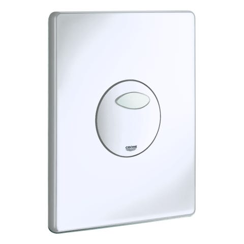 GROHE WC-Betätigung Skate 38862, 2-Mengen- und Start & Stopp-Betätigung, pneumatisch, 156 x 197 mm, senkrechte und waagerechte Montage