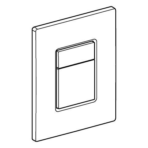 GROHE WC-Betätigung Skate Cosmopolitan 38732, 2-Mengen- und Start & Stopp-Betätigung, 156 x 197 mm, senkrechte und waagerechte Montage, alpinweiß