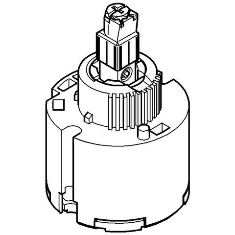 GROHE Kartusche 46048, 46 mm, mit keramischem Dichtsystem, variabel einstellbare Mengenbegrenzung, für Einhandmischer