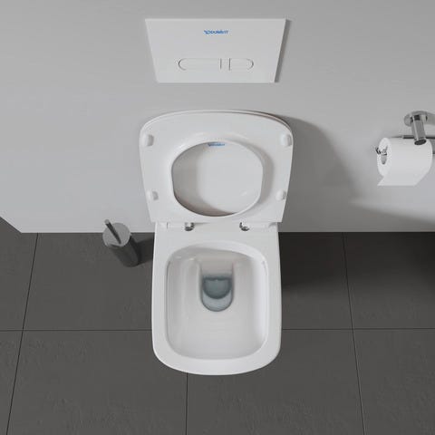 DU WC-Sitz DuraStyle mit SoftClose Scharniere edelstahl, weiß