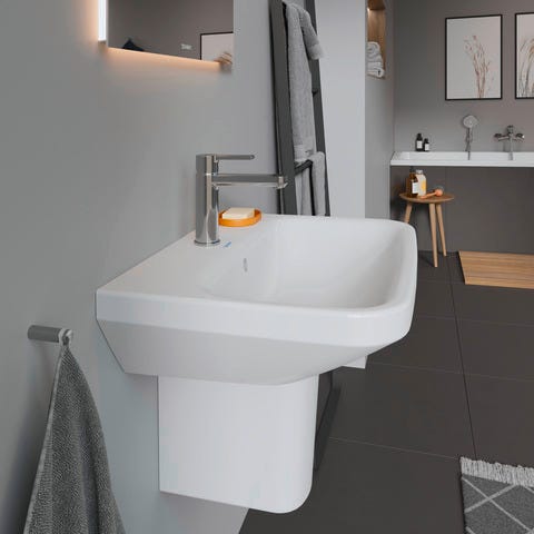 Duravit DuraStyle Waschtisch, weiß, rechteckig, 1 Waschplatz, hängende Montage, mit Überlauf