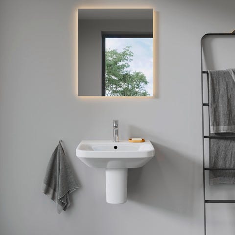 Duravit DuraStyle Waschtisch, weiß, rechteckig, 1 Waschplatz, hängende Montage, mit Überlauf