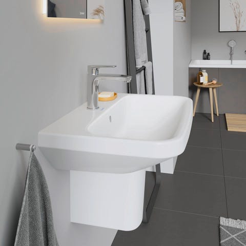 Duravit DuraStyle Waschtisch, weiß, rechteckig, 1 Waschplatz, hängende Montage, mit Überlauf