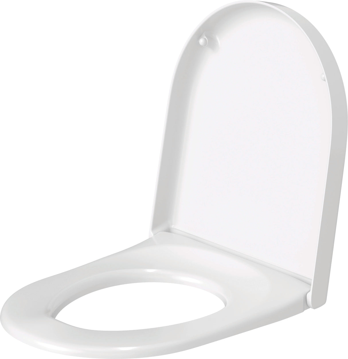 Duravit Starck 3 WC-Sitz, D-förmig, weiß glänzend, Duroplast, Edelstahl-Scharnier
