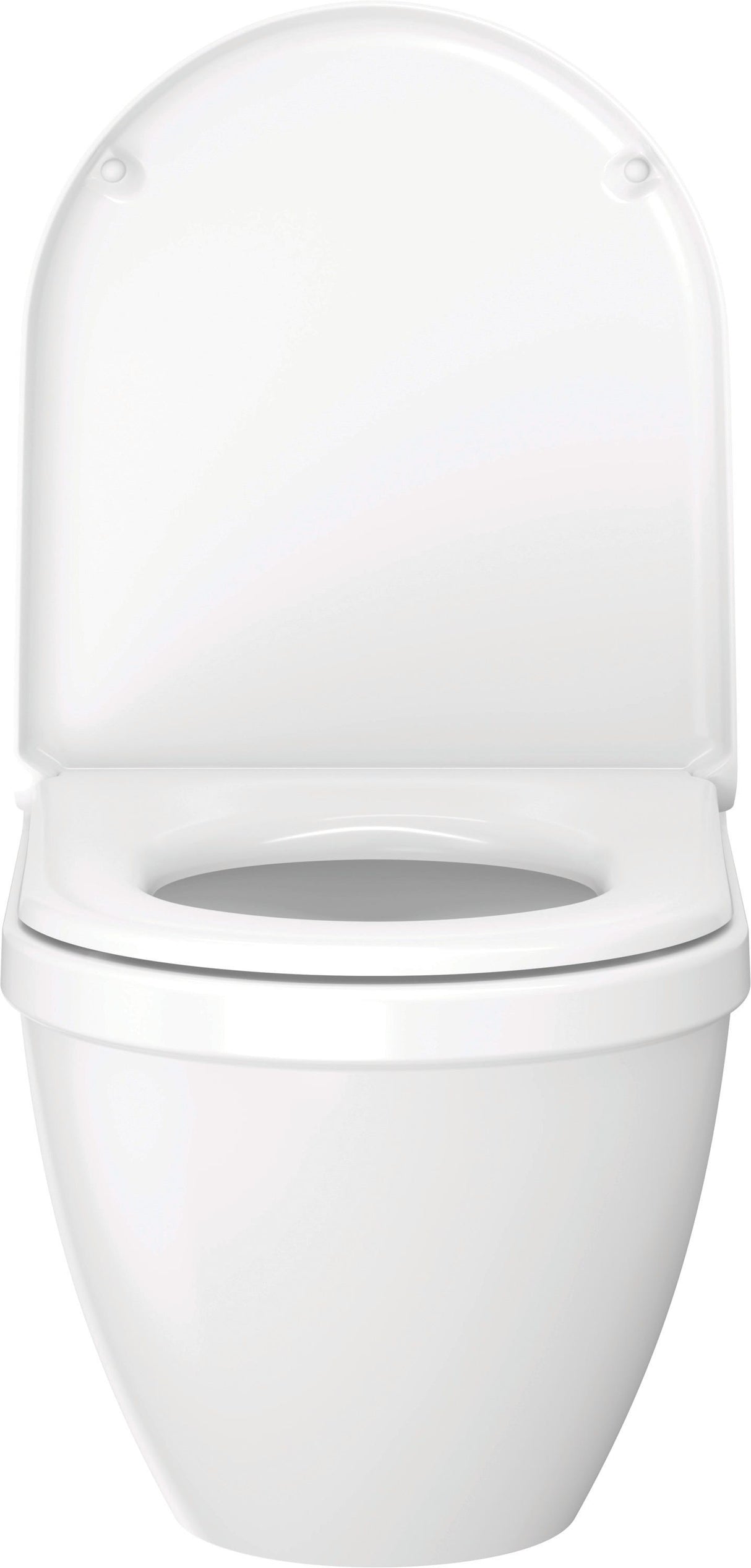 Duravit Starck 3 WC-Sitz, D-förmig, weiß glänzend, Duroplast, Edelstahl-Scharnier