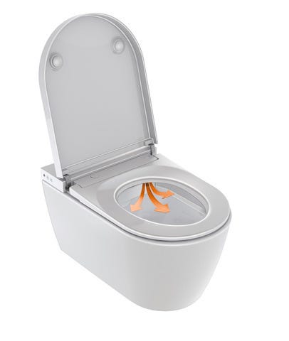 DU SEWA Starck f Plus WWC TS, Rimless Fön,Sitzh.,Fernbed.,Weiß,HYG
