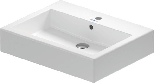 DU Waschtisch Vero mit Überlauf und Hahnlochblende, weiß