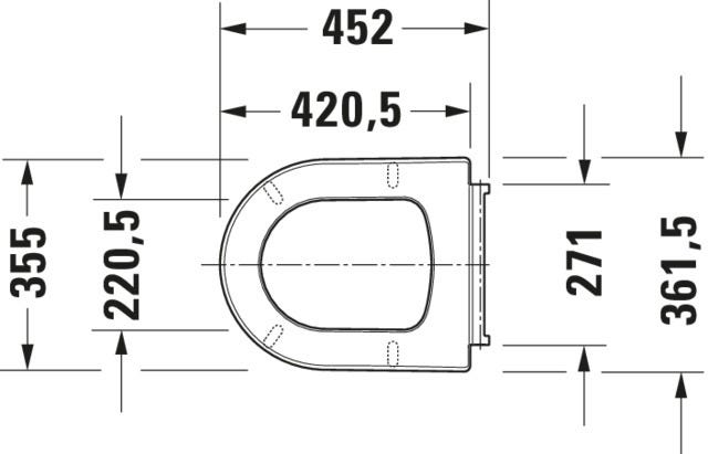 DU Me by Starck WC-Sitz, m. Absenk., Weiß