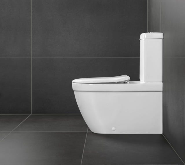 Villeroy & Boch WC-Sitz Architectura 98M9C1, 374 x 445 x 59 mm, Oval, mit Absenkautomatik (SoftClosing), mit abnehmbaren Sitz (QuickRelease), Weiß Alpin