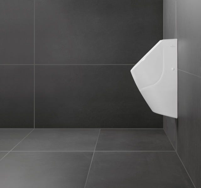 Villeroy & Boch Absaug-Urinal O.novo 752400, 320 x 335 x 560 mm, Oval, ohne Deckel, spülrandlos, Zulauf verdeckt, Weiß Alpin