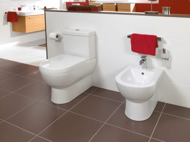 Villeroy & Boch WC-Sitz Subway 9M55S1, 375 x 465 x 60 mm, Oval, mit Absenkautomatik (SoftClosing), mit abnehmbaren Sitz (QuickRelease), Weiß Alpin
