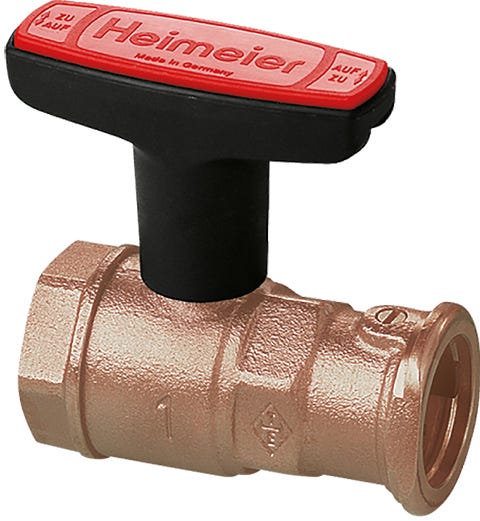 IMI HEIMEIER Pumpen-Kugelhahn Globo P-S Muffe-Flansch Bronze