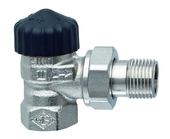 IMI HEIMEIER Thermostat-Ventilunterteil Standard, Eckform, vernickelt