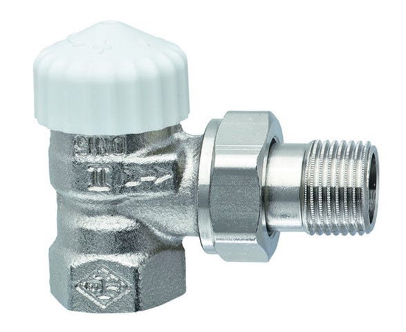 IMI HEIMEIER Thermostat-Ventilunterteil V-exact II, Eckform, vernickelt