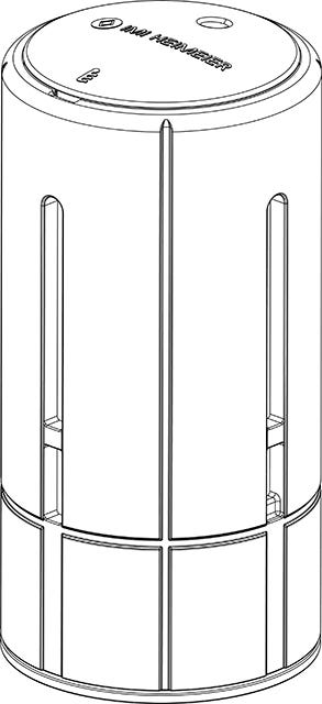 IMI HEIMEIER Thermostat-Kopf Halo-B Behördenmodell mit eingebauten Fühler, Diebstahlsicher. Biegefestigkeit des Thermostat-Kopfes min. 1000 N.