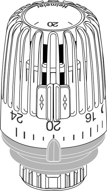 IMI HEIMEIER Thermostat-Kopf K weiß