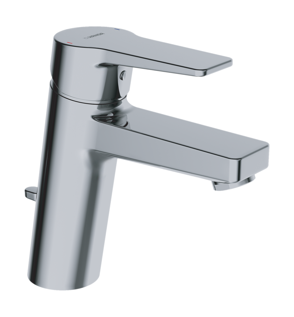 HA Einhebelmischer Waschtischbatterie HANSATWIST XL 0901 Zugstangenablaufgarnitur Ausladung 123 mm DN15 Chrom