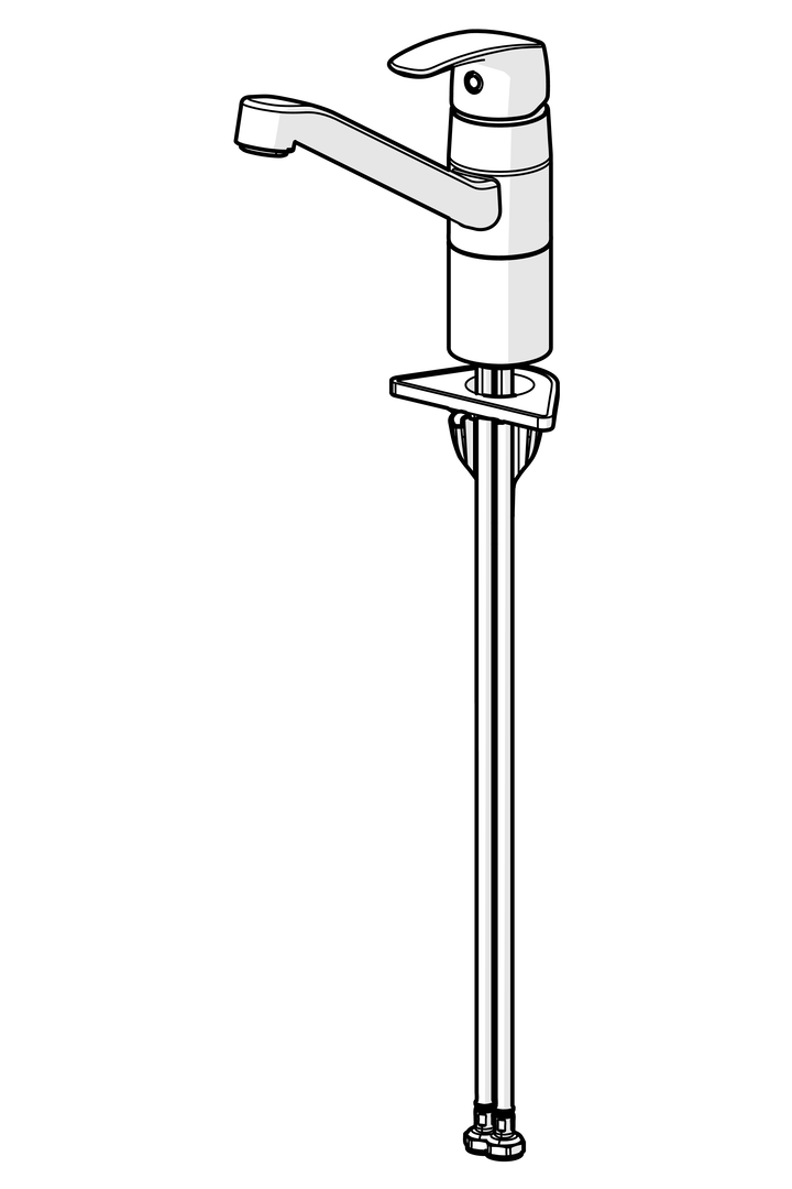 HA Einhebelmischer Küchenarmatur HANSAPINTO 4508 Ausladung 213 mm DN15 Chrom